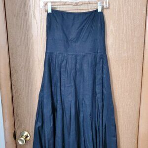 J Crew Navy Line Strapless dress